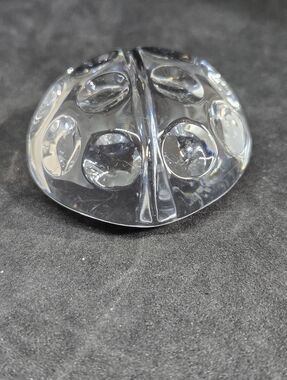 Val St. Lambert de Sousa Crystal Ladybug Paperweight